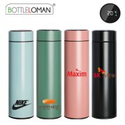 [보틀로만] LED온도계 텀블러 500ml (반무광)