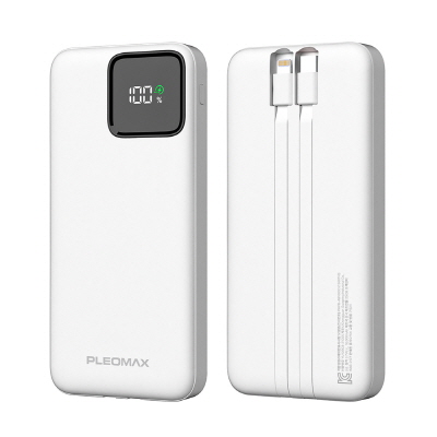 플레오맥스 20W PD 2in1 케이블 일체형 보조배터리 10000mAh